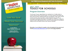 Tablet Screenshot of inglestoolsforschools.com
